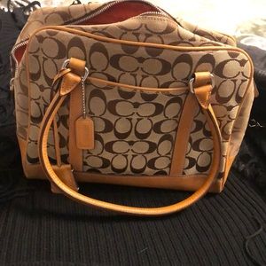 Brown/Beige Coach bag